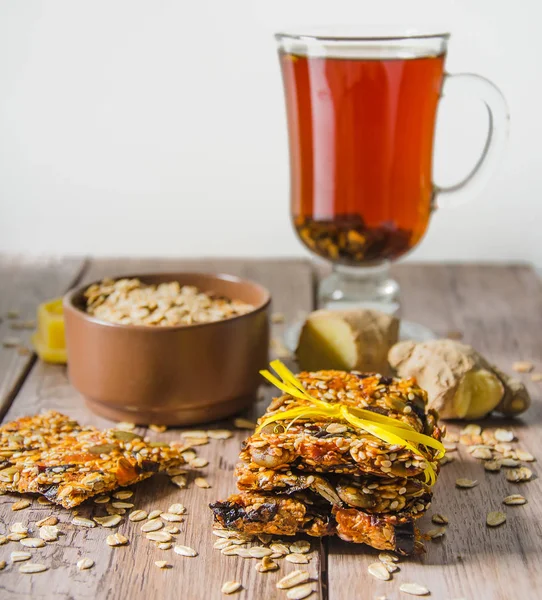 Kost snacks på bord — Stockfoto