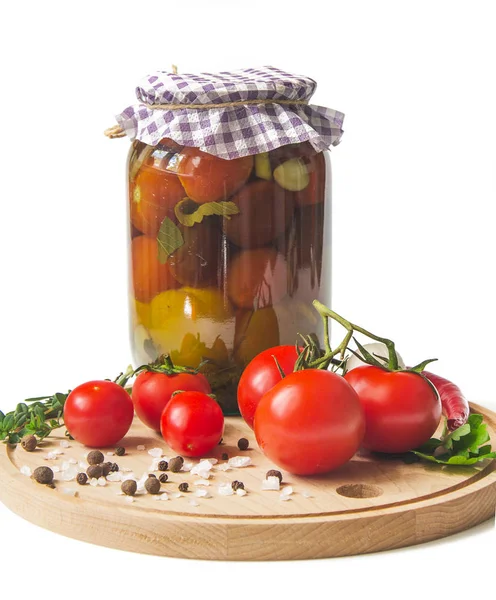 Vegetable with tomato preserve — Stock Photo, Image