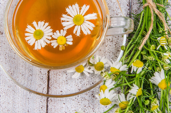 herbal tea with chamomile
