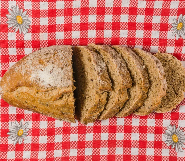Ziarna chleba na serwetki — Zdjęcie stockowe