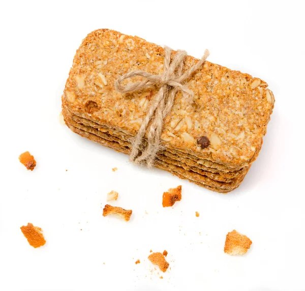 Stapel Cracker mit Bindfäden gebunden — Stockfoto