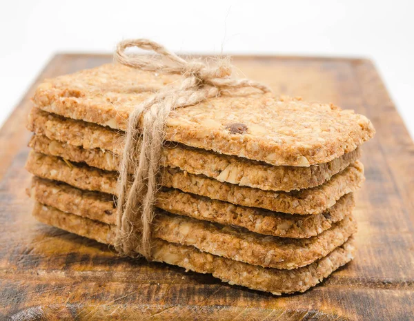 Pila de galletas atadas con cordel — Foto de Stock