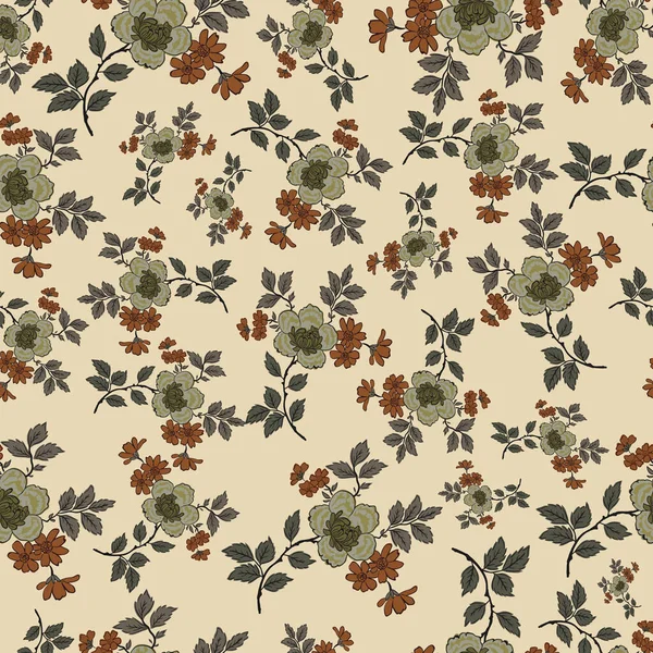 Vector Floral Seamless Wallpaper Pattern — Stock Photo, Image