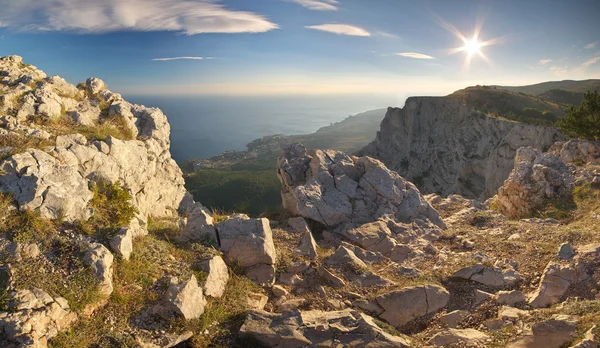 Tramonto in montagna . — Foto Stock