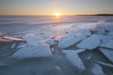 kış manzara doğa.