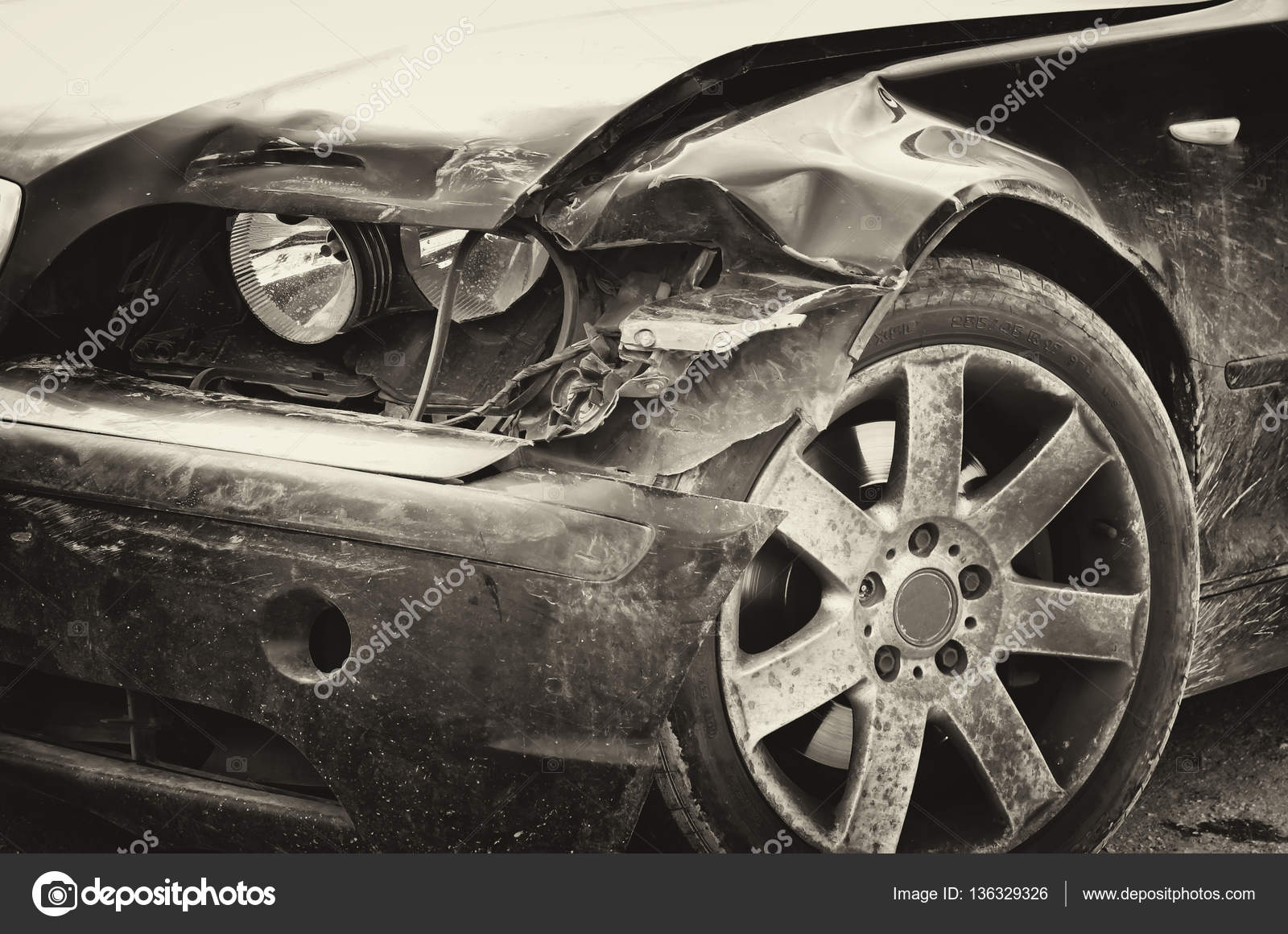 car accident composition