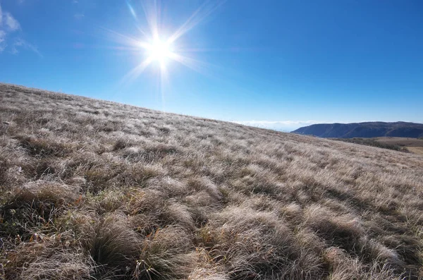 Inverno collina natura — Foto Stock