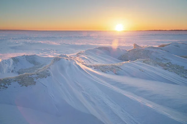 Zimowy krajobraz natura. — Zdjęcie stockowe