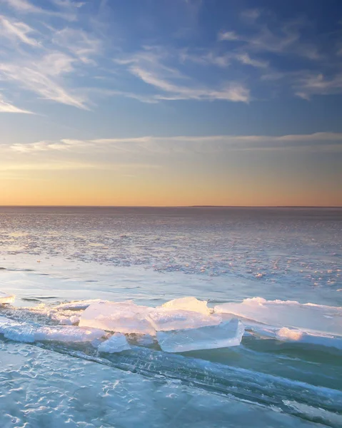 Paesaggio invernale natura . — Foto Stock