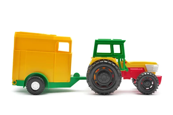 Toy tractor isolated. — Stock Photo, Image