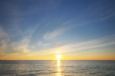 Deniz manzarası doğa kompozisyon.