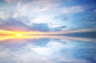 Güzel deniz manzarası doğa. 