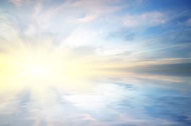 Güzel doğa deniz manzarası. 