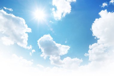 derin mavi gökyüzü 