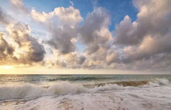 Littoral au coucher du soleil . — Photo