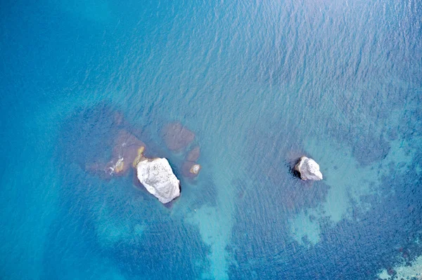 Veduta Aerea Onde Rocce Marine Scena Naturale — Foto Stock