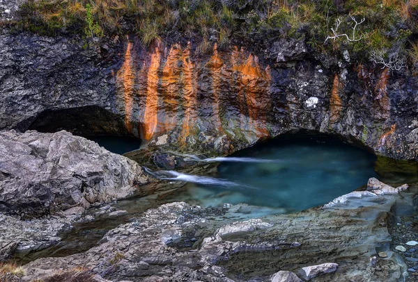 Fairy pooler, oktober morgon Royaltyfria Stockbilder