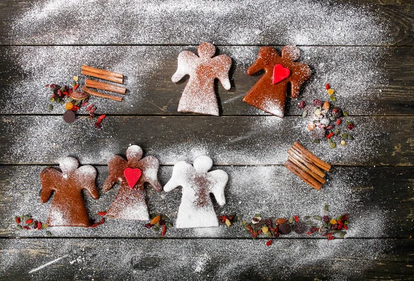 Vánoční Perníkový andílci — Stock fotografie