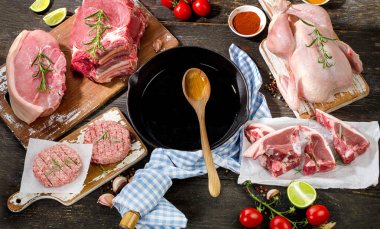 Çiğ et farklı türleri 