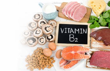 Gıdalar Vitamin B2 içinde en yüksek