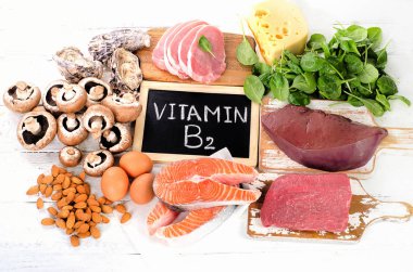Gıdalar Vitamin B2 içinde en yüksek