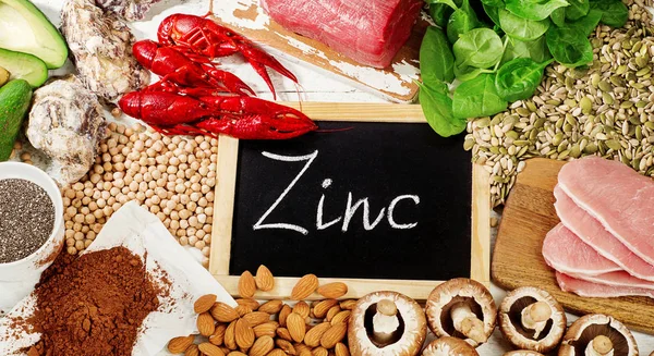 Foods Highest in Zinc — Stock Photo, Image