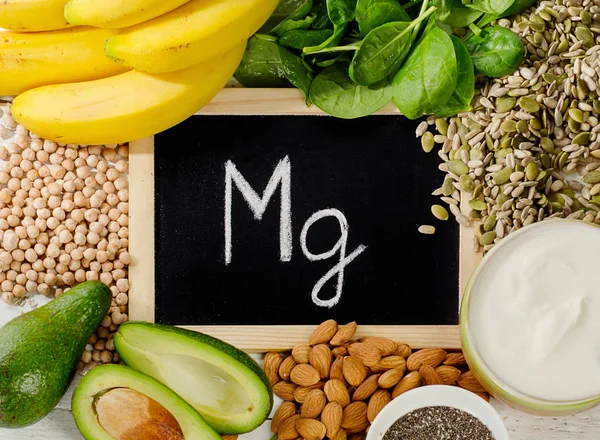 Products containing magnesium — Stock Photo, Image