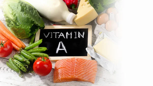 Producten rijk aan vitamine A — Stockfoto