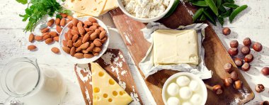 Besinler kalsiyum zengin. 