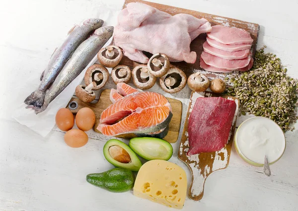 Alimenti Più alti in Vitamina B5 . — Foto Stock