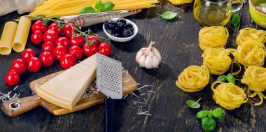 İtalyan gıda maddeleri yemek