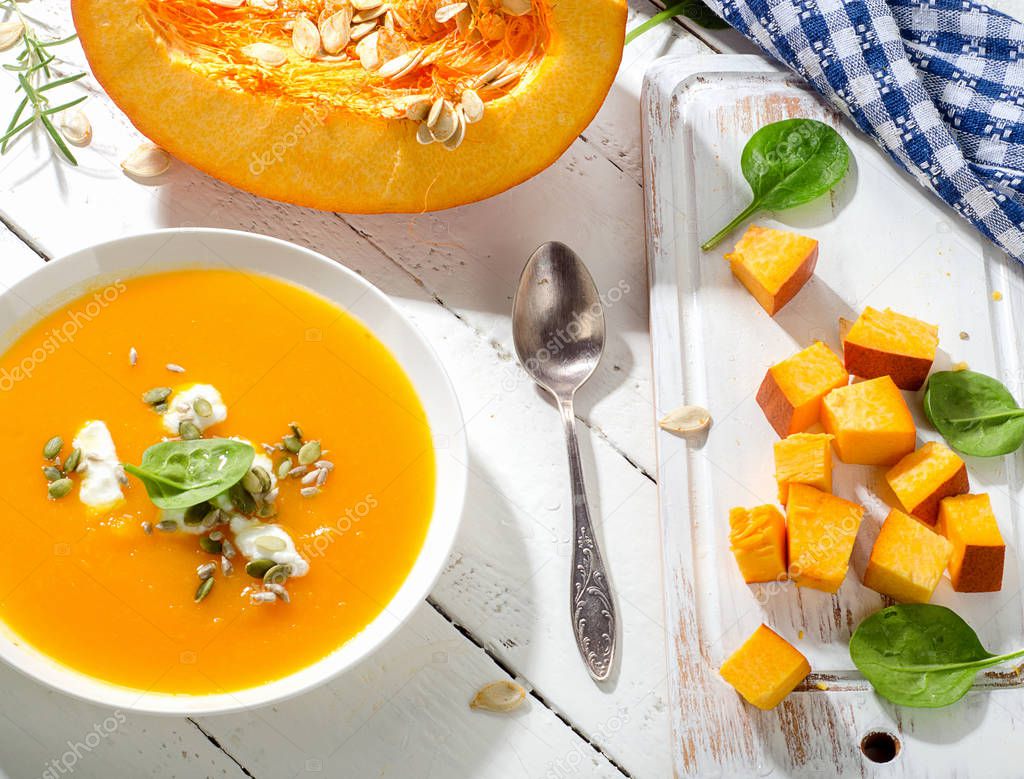 Bowl of Pumpkin soup