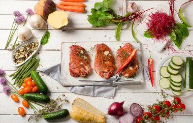 Marine domuz eti biftek 