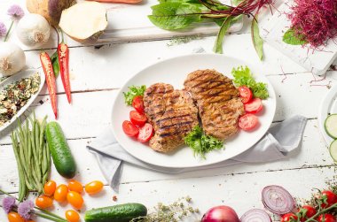 ızgara domuz biftek