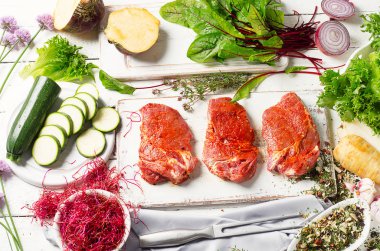 Marine domuz eti biftek 