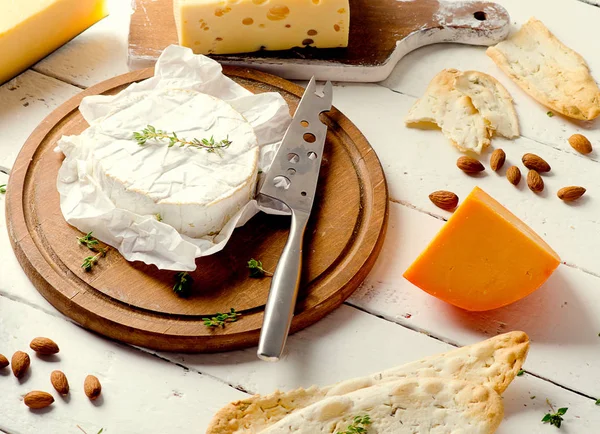 Különböző típusú sajtok — Stock Fotó