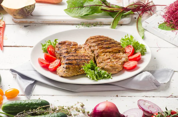 ızgara domuz biftek