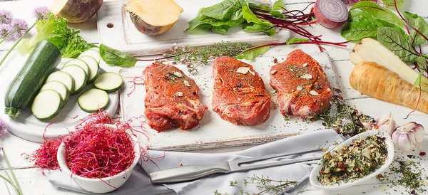 Marine domuz eti biftek 