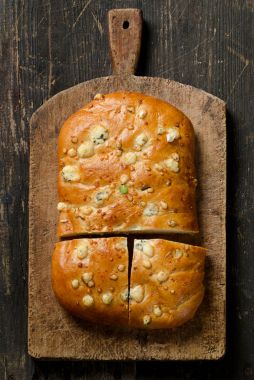 Ev yapımı Focaccia ekmek. 