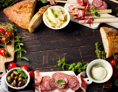 Farklı et ve peynir ürünleri
