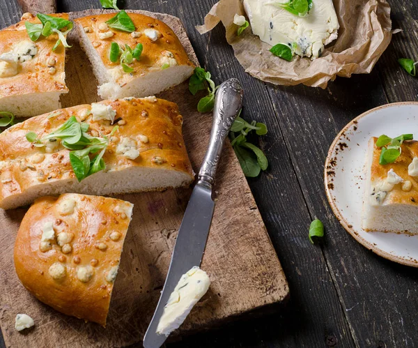 Pan casero de Focaccia . —  Fotos de Stock