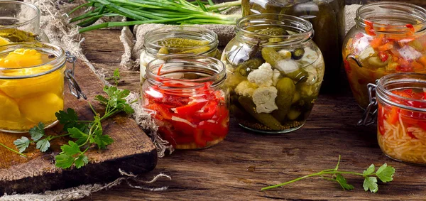 Fermented preserved vegetables — Stock Image Fermented preserved vegetables Royalty Free Stock Photos