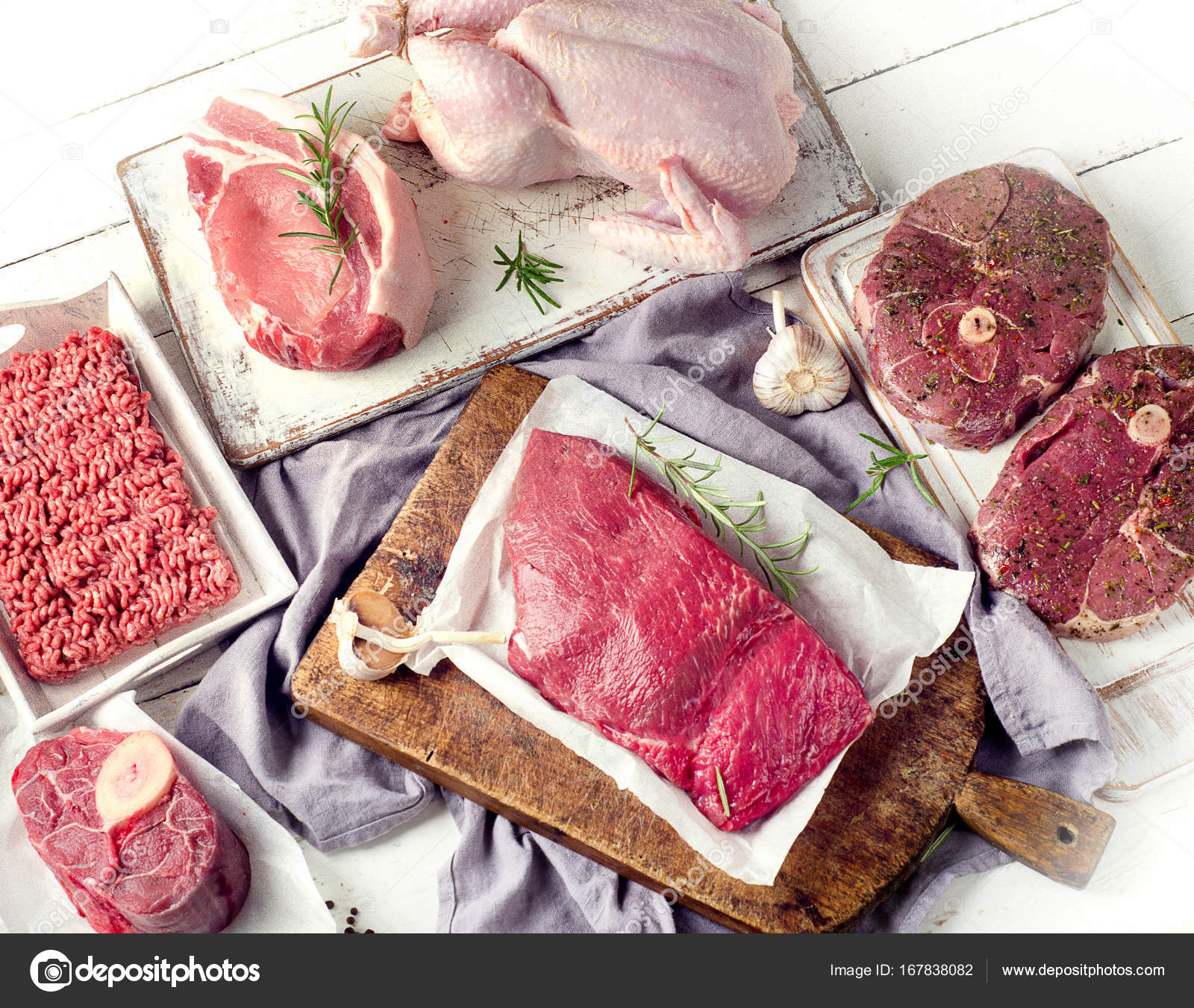 Variety of raw meat Stock Photo by ©bit245 167838082