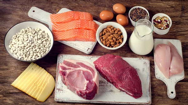 Best Foods High in Protein — Stock Photo, Image