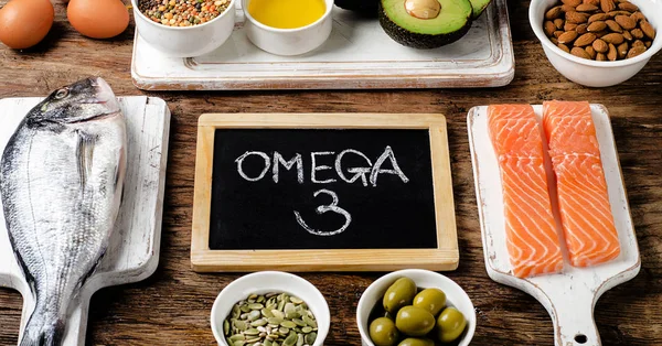 Cibo ricco di omega 3 — Foto Stock