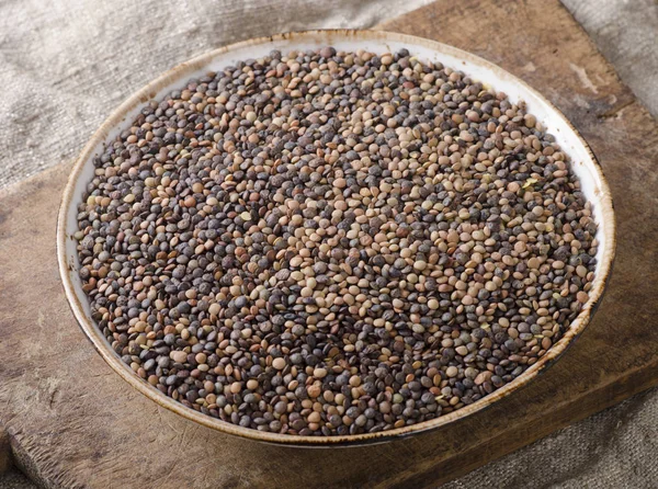 Dry Organic Brown Lentils — Stock Photo, Image