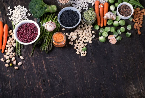 Set de verduras y legumbres ecológicas — Foto de Stock