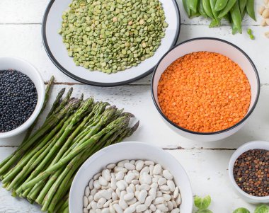 Vegan protein kaynakları koleksiyonu