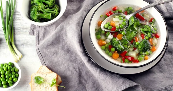 Zupa smaczne warzywa — Zdjęcie stockowe