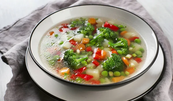 Овочі смачно суп — стокове фото